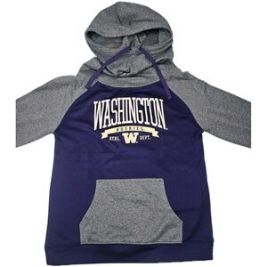 NWT Women's Medium‎ Washington Huskies Champion Elite w/ Cowl Collar Hoodie (TR)